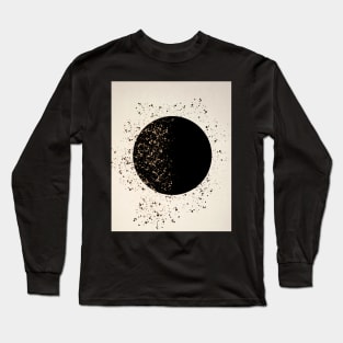 Full Moon Modern Art Print Long Sleeve T-Shirt